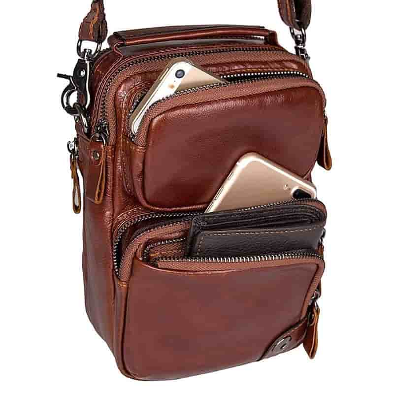 Размеры мужских сумок через плечо ᐉ Магазин мужских кожаных сумок "Кенгуру"